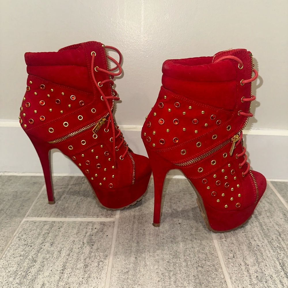Red Booties - Picture 4 of 6